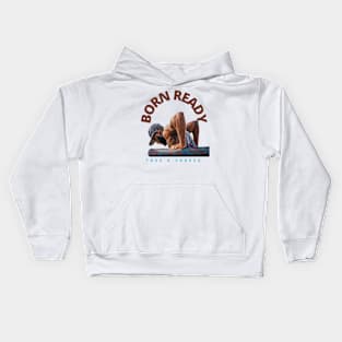 Born Ready - Take A Chance (biceps doing pushups) Kids Hoodie